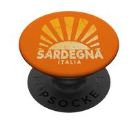 Cerdeña Italia - Cerdeña Italia Sol PopSockets PopGrip Adhesivo