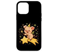 Cerdito de la Suerte Año Nuevo Estela Estrella Arte Cute Carcasa para iPhone 12 Mini