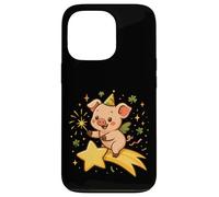 Cerdito de la Suerte Año Nuevo Estela Estrella Arte Cute Carcasa para iPhone 13 Pro