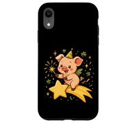 Cerdito de la Suerte Año Nuevo Estela Estrella Arte Cute Carcasa para iPhone XR