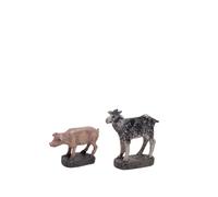 Cerdito y Cabritillo | Animales para el Belén 1 |Figuras de Belén |Serie 11cm| Diseñadas por José Luis Mayo |Decoración Navideña |Nacimiento| Cabra |Gallinas| Burro| Cerdo| Pollitos | Cabritillo