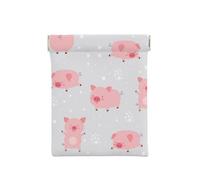 Cerditos Lindos alegres, Squeeze Top Wallet Bolsa de Almacenamiento para Mujer Monedero pequeño Bolsa de Cambio