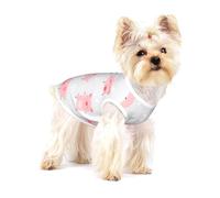 Cerditos Lindos y alegres,Camiseta de algodón sin Mangas para Mascotas, Chaleco Transpirable, Suave y elástico para Cachorros,M