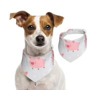 Cerditos Lindos y alegres,Pañuelos de algodón para Perros, Bufandas Ajustables para Mascotas,S
