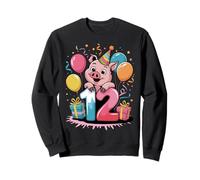 Cerdo 12 cumpleaños niño niña 12 años duodécimo doce Cerdo Sudadera
