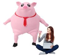 Cerdo Antiestres, Chapoteo Cerdito Juguetes Antiestrés, Rosa Cerdo Antiestres Juguetes Sensoriales, Divertido Juguete Blando para Aliviar El Estrés, para NiñOs Y Adultos Aliviar la Ansiedad