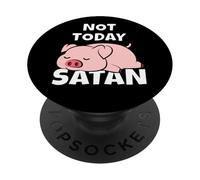 Cerdo Cerdito Puerco Cochino Chancho Not Today Satan PopSockets PopGrip Adhesivo