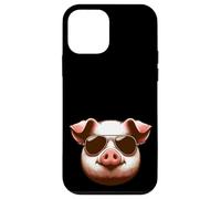 Cerdo con gafas de sol - Funny Farm Farmer Farming BBQ Pork Carcasa para iPhone 12 mini