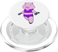Cerdo Culturista Mancuernas Culturismo PopSockets PopGrip para MagSafe