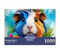 Cerdo de Guinea 1000 Piezas Obra De Arte Entretenimento Un Desafiante Entretenimiento Creativo Tema Animal Lindo Rompecabezas para Hombres Y Mujeres Creativo Regalo 38x26cm/1000pcs