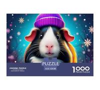 Cerdo de Guinea, Rompecabezas De 1000 Piezas, Juego Estimulante con Competencia Amistosa, Desafío Mental Y Diversión, Pasatiempo Grupos, Reuniones Y Momentos De Convivencia, Apto para Mayores
