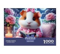 Cerdo de Guinea, Rompecabezas De 1000 Piezas, Juego Estimulante con Competencia Amistosa, Desafío Mental Y Diversión, Pasatiempo Grupos, Reuniones Y Momentos De Convivencia, Apto para Mayores