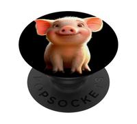 Cerdo Doméstico Cerdito Amoroso Cochinillo PopSockets PopGrip Adhesivo