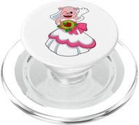 Cerdo Novia Ramo de flores Boda PopSockets PopGrip para MagSafe
