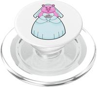 Cerdo Novia Ramo de flores Boda PopSockets PopGrip para MagSafe