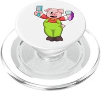 Cerdo Peluquero Tijeras Afeitadora PopSockets PopGrip para MagSafe
