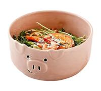 Cereal Bowls Ceramic - Animal Shape Ceramic, Yogurt Breakfast Bowl, Porcelain Cute Fauna Oatmeal Basin | Earthenware Soup Salad Serving Dish Novelty Pottery Snack Food Container Tableware Crocks for W