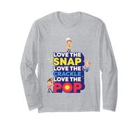 Cereal Rice Krispies de Kellogg's Love The Snap Crackle & Pop Manga Larga