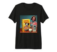 Cereal (Serie) Killer Juego de Palabras fonético Núcleo de Terror Mid-Century Camiseta Premium