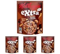 Cereales crujientes con chocolate y avellanas Kellogg's Extra caja 375 g (Paquete de 4)