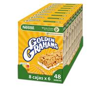 Cereales Nestlé Barritas Nestlé Golden Grahams - 8 paquetes de 6 barritas, Total: 48 barritas