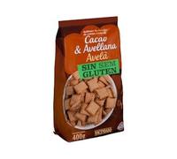 Cereales rellenos de crema de cacao y avellana Hacendado sin gluten Paquete 400 g Pack 2