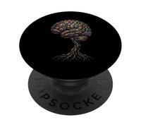 Cerebro Árbol Abstracto Anatomía Naturaleza Arte PopSockets PopGrip Adhesivo