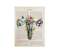 Cerebro arte flor anatomía impresión psicología neurólogo Doctor regalo médico cartel cuadro sobre lienzo for pared clínica decoración del hogar(N039-6,10X15cm No Frame)