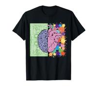 Cerebro Corazón Creativo Analítico Mente Camiseta