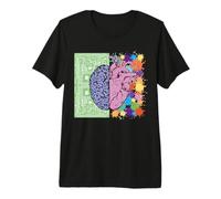 Cerebro Corazón Mente Analítica Creativa Camiseta Premium