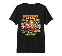 Cerebro de Carpintero, Divertido Taller de carpintería Diciendo Carpintero Camiseta Premium