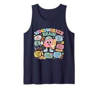 Cerebro de Carpintero, Divertido Taller de carpintería Diciendo Carpintero Camiseta sin Mangas