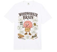 Cerebro de Carpintero, Divertido Taller de carpintería Diciendo Carpintero Comfort Colors Adult Heavyweight T-Shirt
