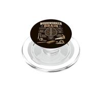 Cerebro de Carpintero, Divertido Taller de carpintería Diciendo Carpintero PopSockets PopGrip para MagSafe