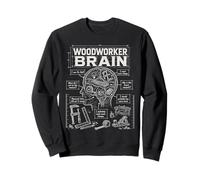 Cerebro de Carpintero, Divertido Taller de carpintería Diciendo Carpintero Sudadera