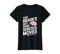 Cerebro de Parkinson Conciencia de Parkinson Camiseta gráfica económica, Mujer, Negro, M