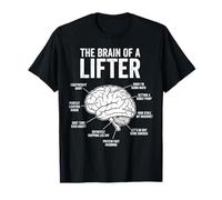 Cerebro Divertido de un Levantador Fitness Meme Halterofilia Camiseta