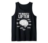 Cerebro Divertido de un Levantador Fitness Meme Halterofilia Camiseta sin Mangas