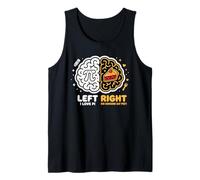 Cerebro Izquierdo Ama Pi Cerebro Derecho Ama Pie Estudiantes Diverti Camiseta sin Mangas