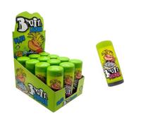 Cerebro Licker - Bebida de Caramelo Ácida en Botecitos - Pack 12 Unidades - Sabor Frambuesa - Bebida ácida de caramelo en botecitos, divertida y frutal - Ideal para Compartir