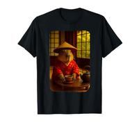 Ceremonia divertida del té de Capibara en la parodia de la historia del kimono Camiseta