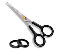 Cerena Tijeras de peluquería Academy de acero inoxidable con microdentado de una sola cara, tijeras de corte de pelo Solingen, 15,5 cm - 15,5 cm