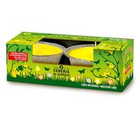 Cereria Di Giorgio - 2 moldes de Aluminio de citronela de Java 100% Natural - Antimosquitos e Insectos - Diámetro 8,7 cm Altura 3,8 cm - Duración 12 Horas