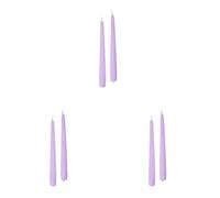 Cereria di Giorgio Risthò - Velas cónicas para candelabro, cera, lavanda, 2,2 x 25 cm (Paquete de 3)