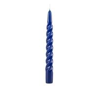 Cereria di Giorgio Risthò - Velas de Cera en Espiral lacadas, Color Azul, 2,2 x 2,2 x 21 cm, 6 Unidades