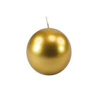Cereria di Giorgio Risthò - Velas esféricas, Cera de parafina, Color Dorado, 6 x 6 x 6 cm, 6 Unidades