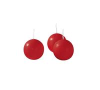 Cereria di Giorgio Risthò - Velas esféricas de Cera, Color Rojo, 3 x 3 x 3 cm, 20 Unidades