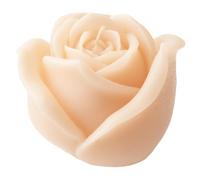 Cereria Di Giorgio - Vela con forma de capullo de rosa - Color polvo - Diámetro 8 cm Altura 8 cm - Bolsa regalo - Artesanal