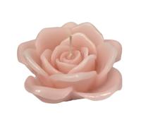 Cereria Di Giorgio - Vela con forma de rosa - Color melocotón - Diámetro 10 cm Altura 5 cm - Bolsa regalo - Artesanal