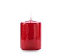 Cereria Di Giorgio - Vela de cera lacada - Color Rojo - Diámetro 7 cm Altura 10 cm - Duración 55 horas - Con Bolsa Regalo - Artesanal